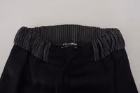 Black Straight Fit Cotton Pants 4