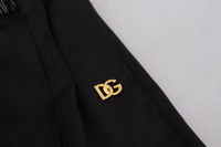 Black Straight Fit Cotton Pants 5