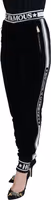 Black DG Logo Velvet Trouser Pants 2