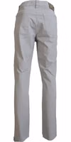 Gray Cotton Tapered Men Casual Pants 1