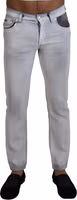 Gray Washed Skinny Men Denim Jeans 1