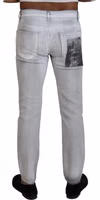 Gray Washed Skinny Men Denim Jeans 3