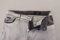 Gray Washed Skinny Men Denim Jeans 4