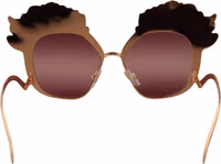 Pink Gold Rose Sequin Embroidery DG2202 Sunglasses 5