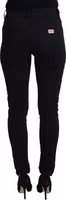 Black Cotton High Waist Casual Denim Jeans 3