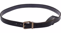Blue Leather Logo Belt 2