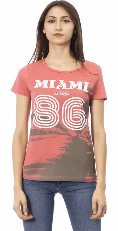 Multicolor Cotton Women T-Shirt
