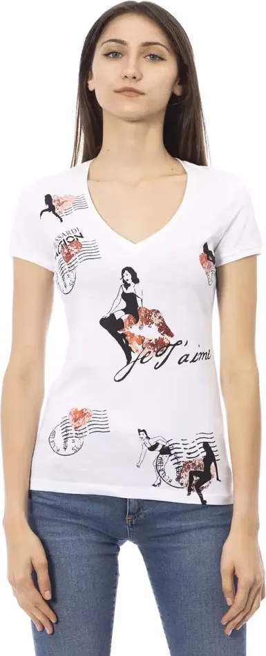 White Cotton Women's Top
