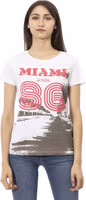 White Cotton Women T-Shirt 1