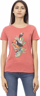 Multicolor Cotton Women T-Shirt