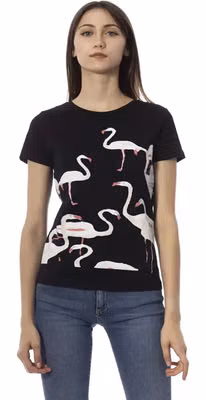 Black Cotton Tops & T-Shirt
