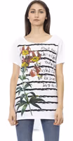 White Cotton Women T-Shirt 1