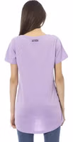 Purple Cotton Women T-Shirt 3