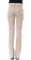 Beige Cotton Women Pant 3