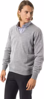 Gray Wool Men Sweater 2