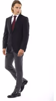Black Wool Men's Blazer 4
