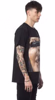Black Cotton Men T-Shirt 2