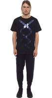 Black Cotton Men T-Shirt 4