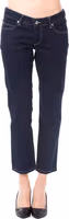 Blue Cotton Women Capri Jeans 1