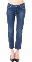 Light Blue Cotton Women Jeans 1