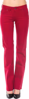 Red Cotton Women's Pants 1