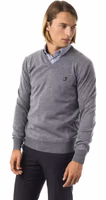 Gray Merino Wool Men Sweater 2