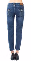 Light Blue Cotton Women Jeans 3