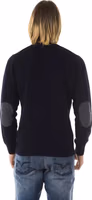 Blue Wool Men Sweater 3