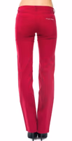 Red Cotton Women's Pants 3