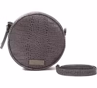 Gray Leather Women Crossbody Bag 1