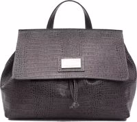 Gray Leather Women Shoulder Bag 1