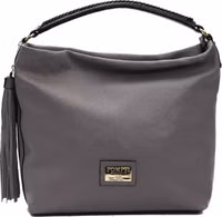 Gray Leather Women Shoulder Bag 1