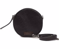 Black Leather Women Crossbody Bag 1
