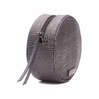 Gray Leather Women Crossbody Bag 2