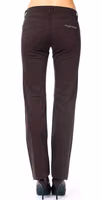 Brown Cotton Women's Pants 3