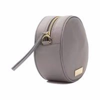 Gray Leather Women Crossbody Bag 2