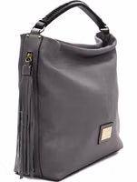 Gray Leather Women Shoulder Bag 2