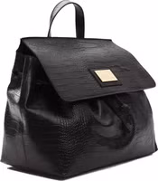 Black Leather Women Shoulder Bag 2