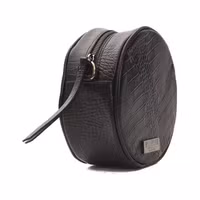 Black Leather Women Crossbody Bag 2