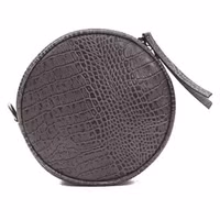 Gray Leather Women Crossbody Bag 3