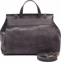 Gray Leather Women Shoulder Bag 3