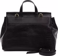 Black Leather Women Shoulder Bag 3