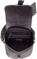 Gray Leather Women Crossbody Bag 5