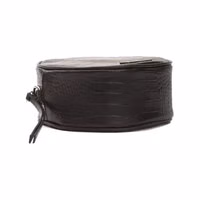 Black Leather Women Crossbody Bag 4