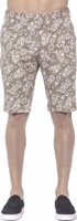 Beige Cotton Men Bermuda Shorts 1