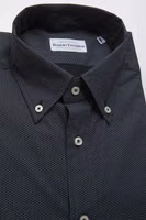 Black Cotton Men Shirt 2