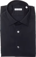 Black Cotton Men Shirt 1