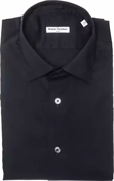 Black Cotton Men Shirt
