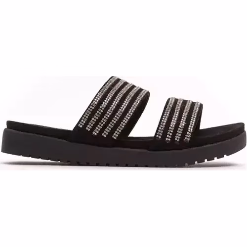 Silver Textile Women Sandal