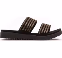 Gold Textile Women Sandal 1